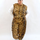 Pantalone in tessuto animalier 1322