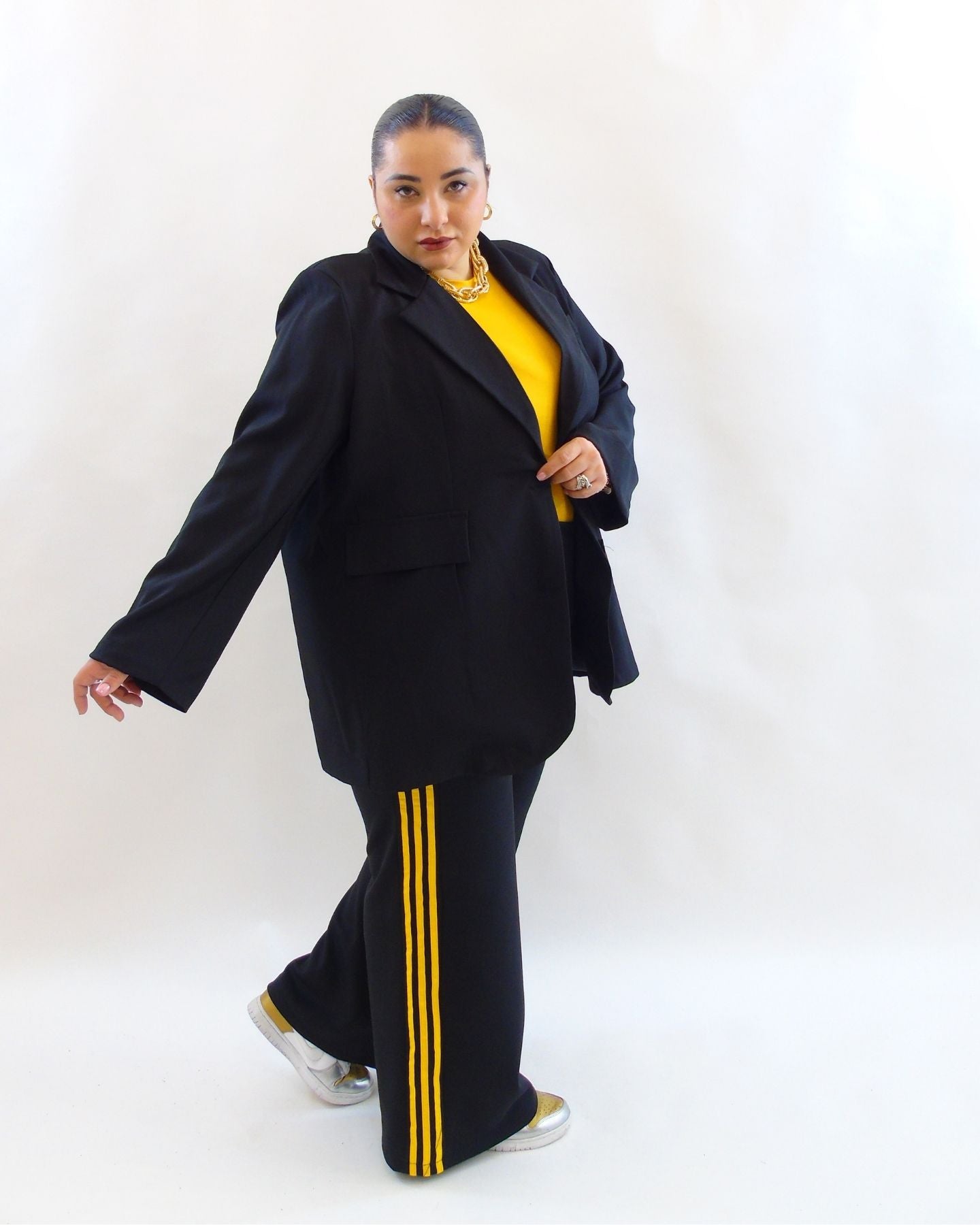 Pantalone tre strisce giallo 1689