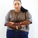 Tshirt in pelle 110149