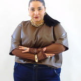 Tshirt in pelle 110149