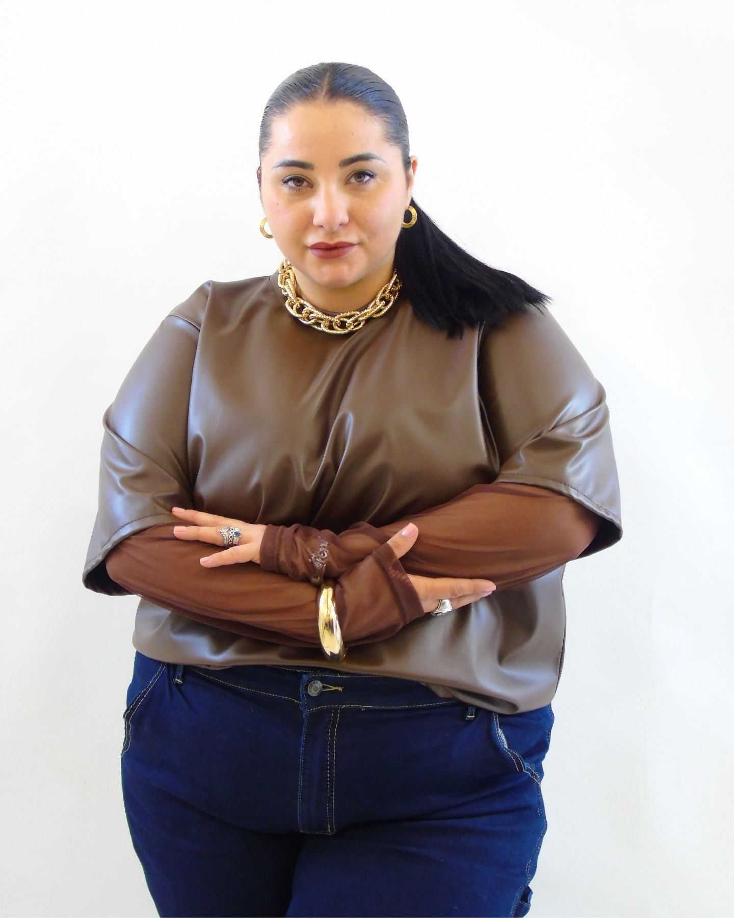 Tshirt in pelle 110149