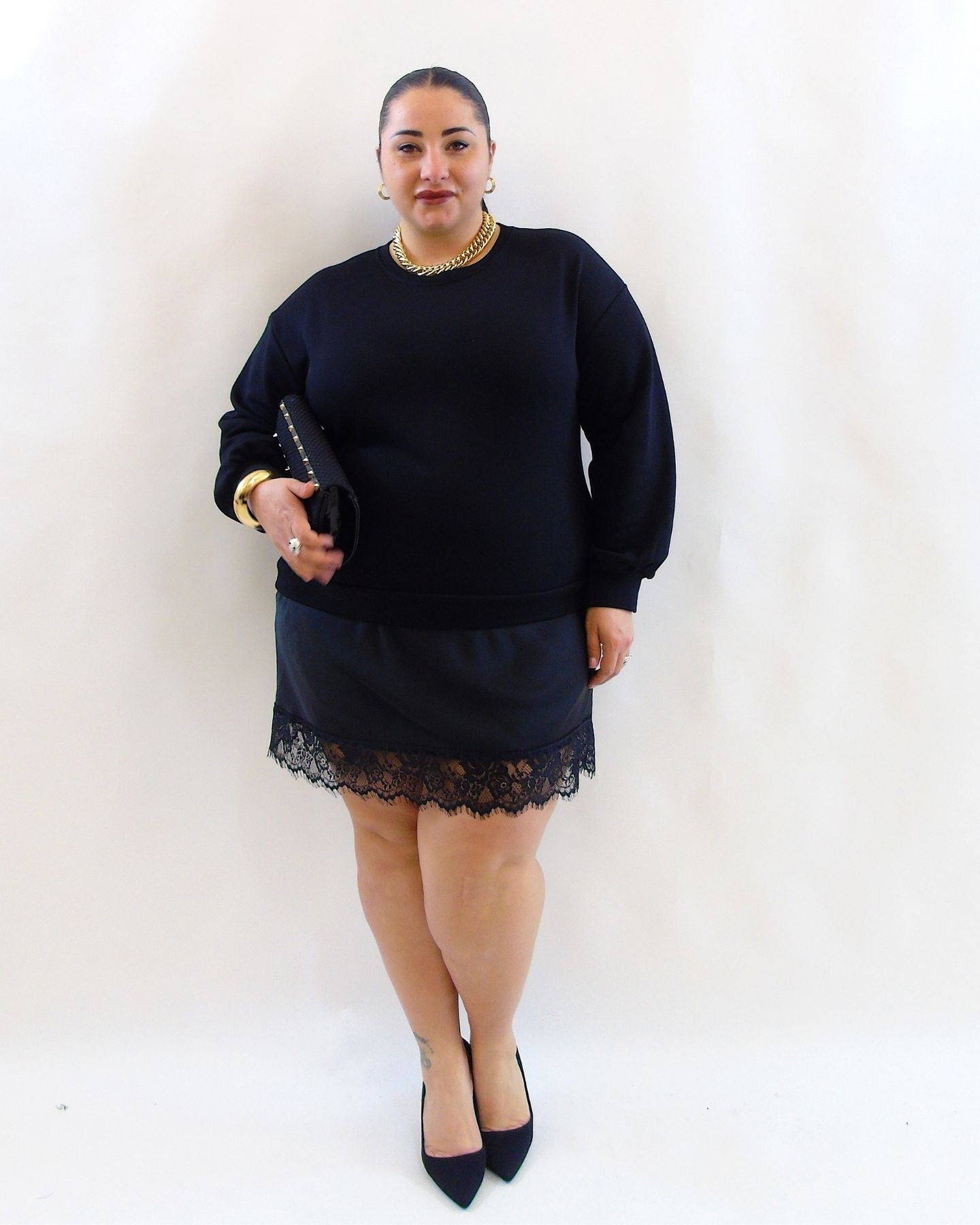 abito felpa con raso 51783