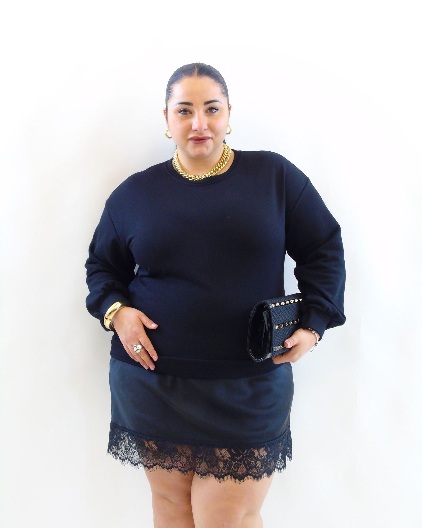 abito felpa con raso 51783