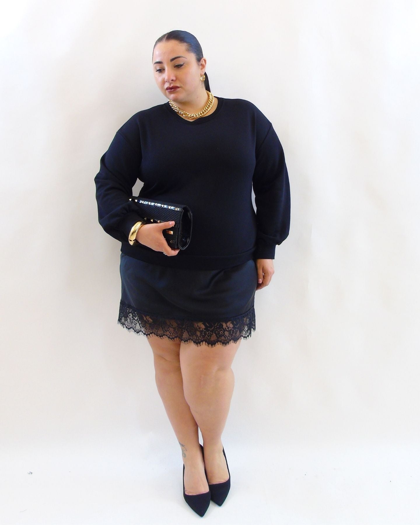 abito felpa con raso 51783