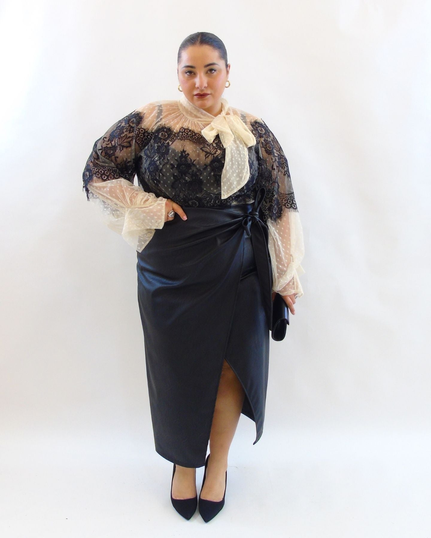 Camicia in pizzo 19176