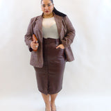 Gonna con bottoni e cintura 235048