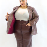 Gonna con bottoni e cintura 235048