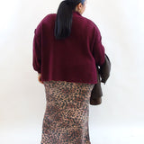 Gonna satin animalier 245031