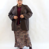 Gonna satin animalier 245031