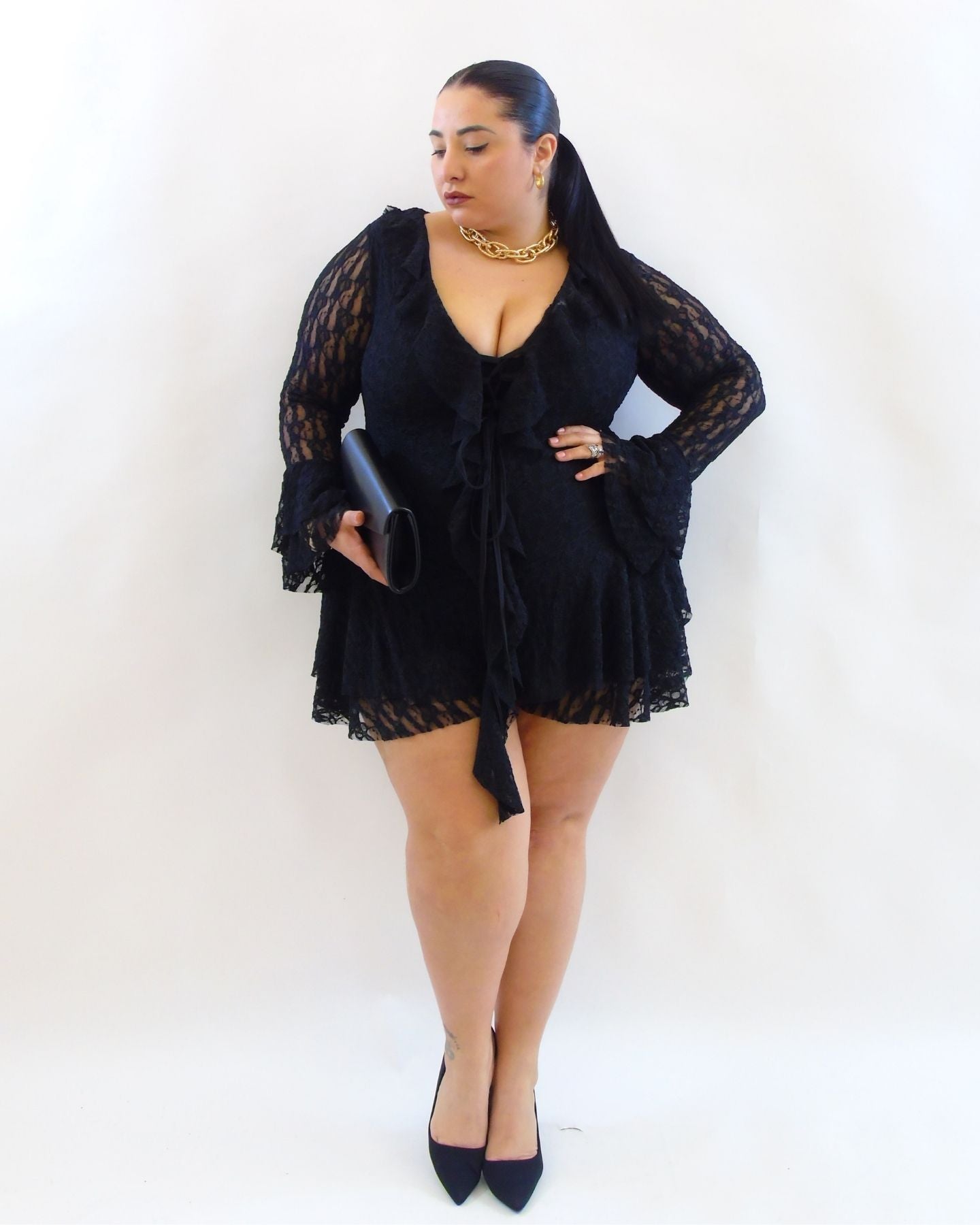 Jumpsuite in pizzo 008077