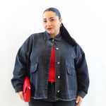 Giacca in denim con brillantini 003