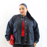 Giacca in denim con brillantini 003