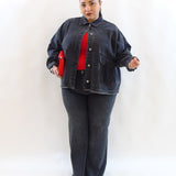 Giacca in denim con brillantini 003