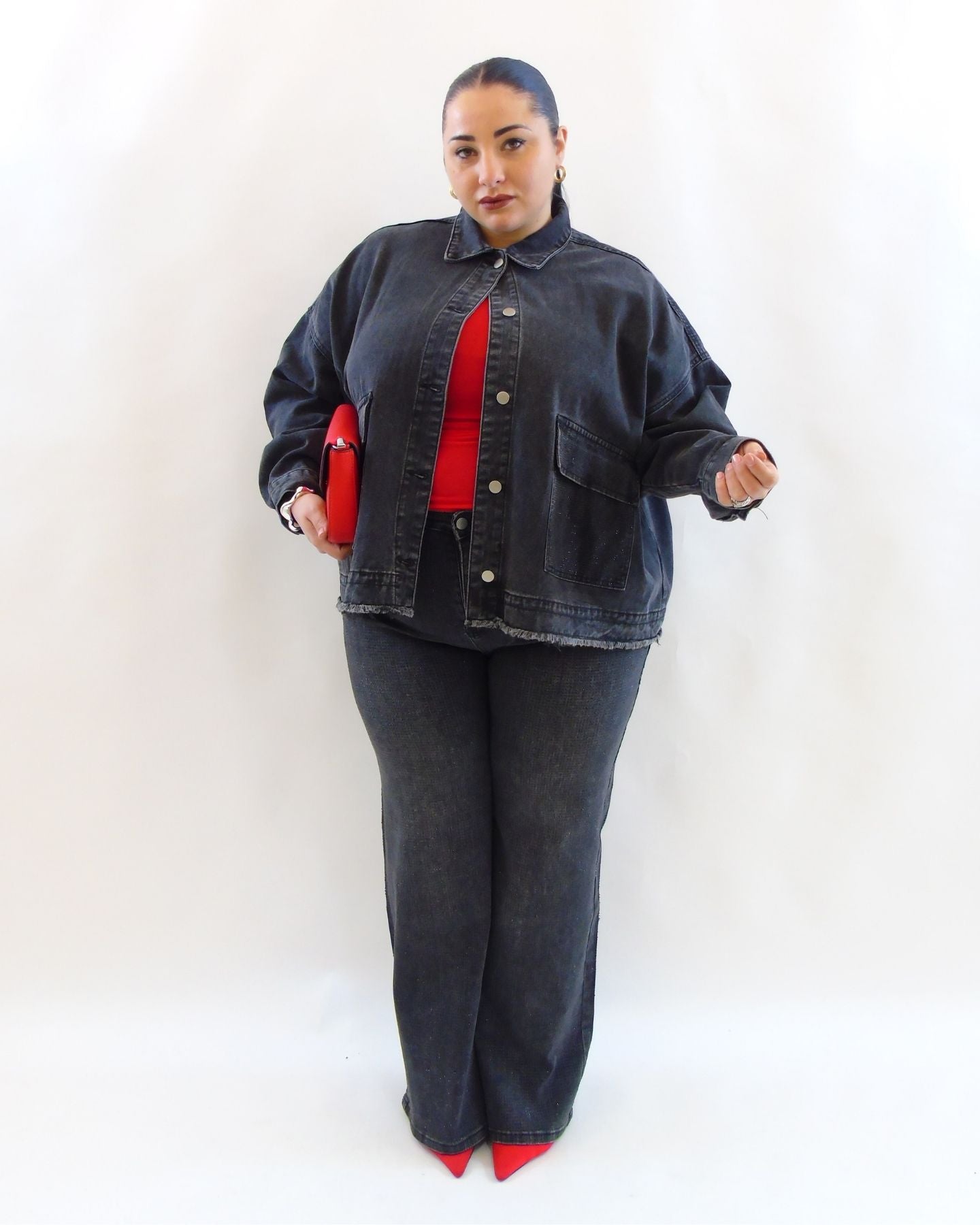 Giacca in denim con brillantini 003