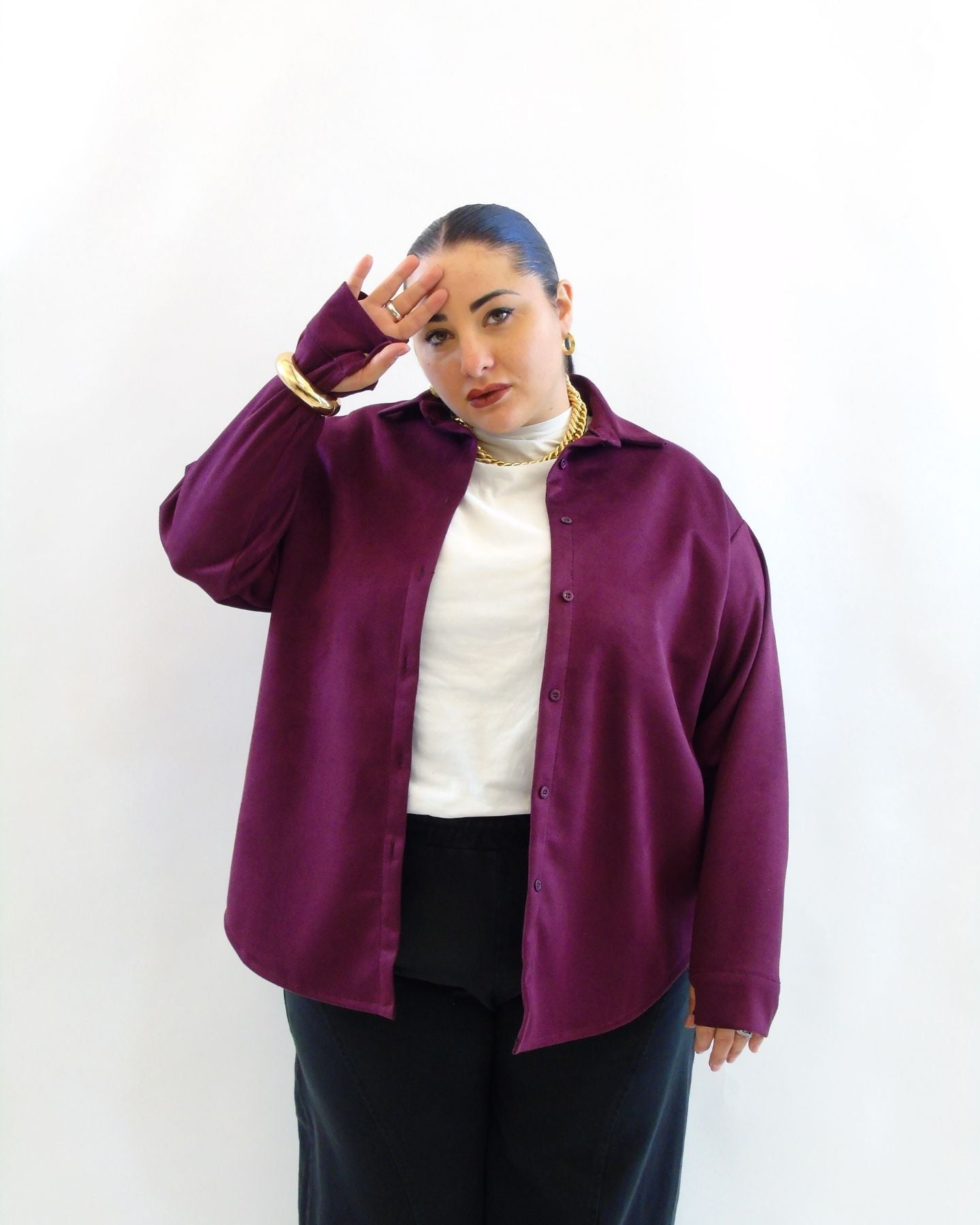 Camicia in camoscio 102969