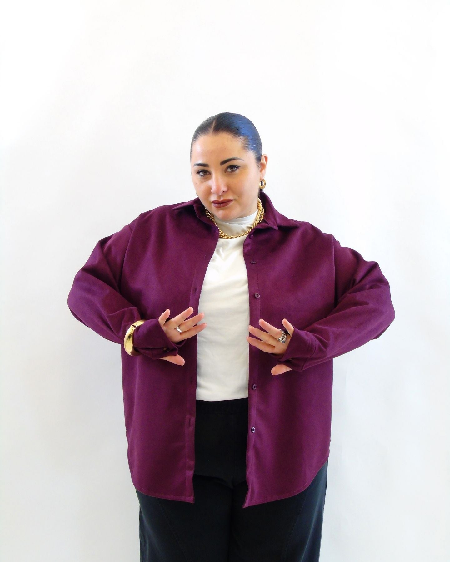 Camicia in camoscio 102969