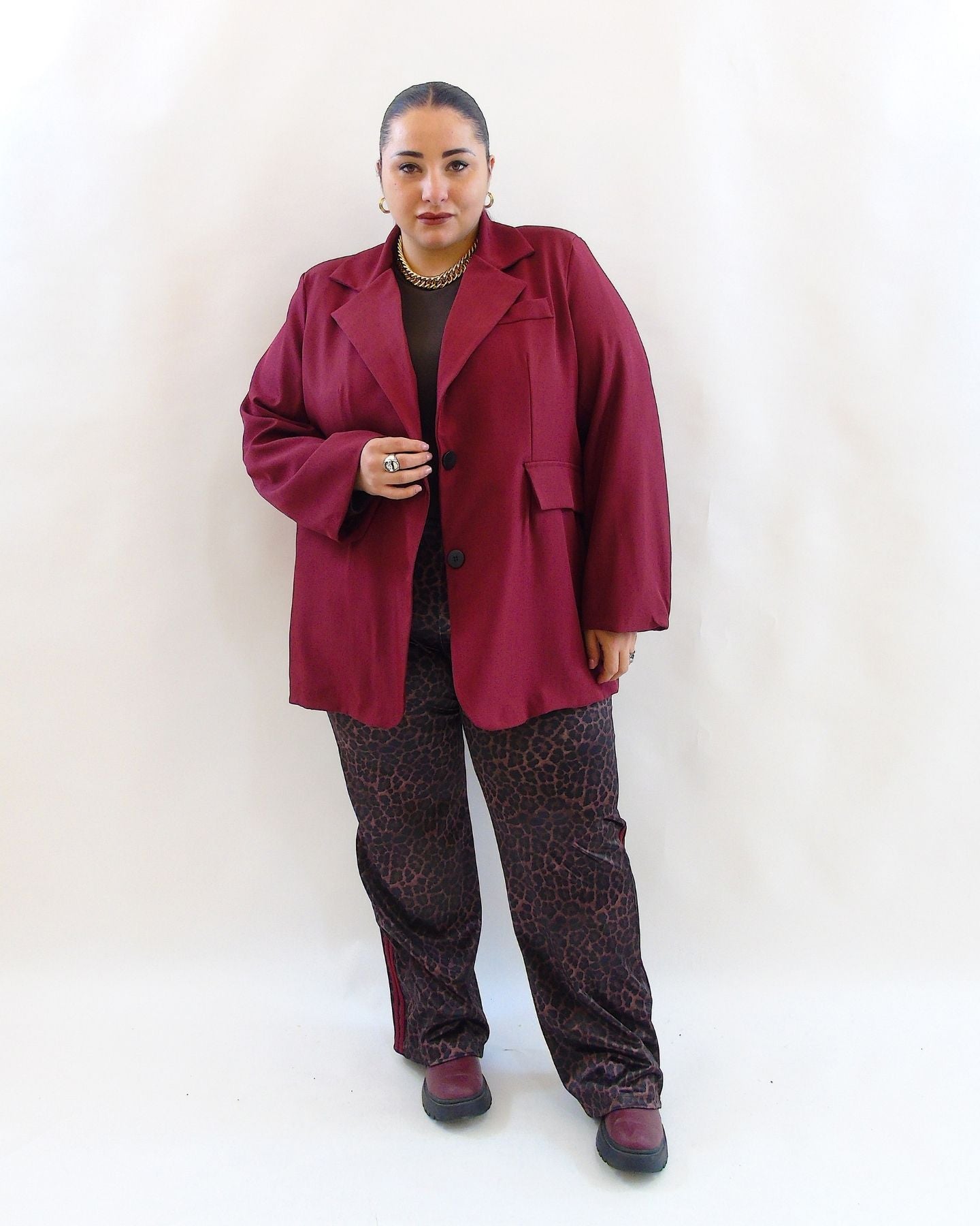 Pantalone fascia bordeaux 9605