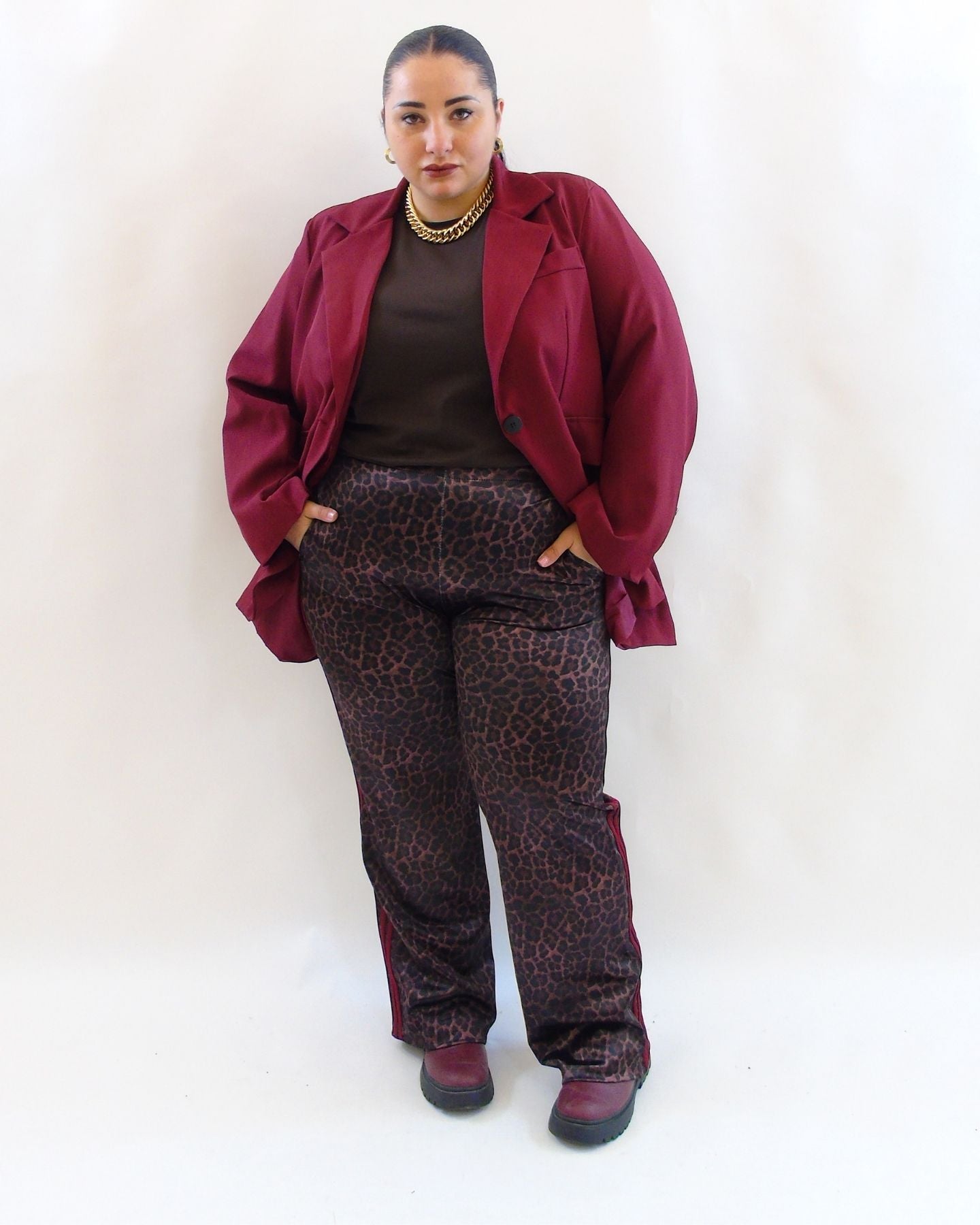 Pantalone fascia bordeaux 9605