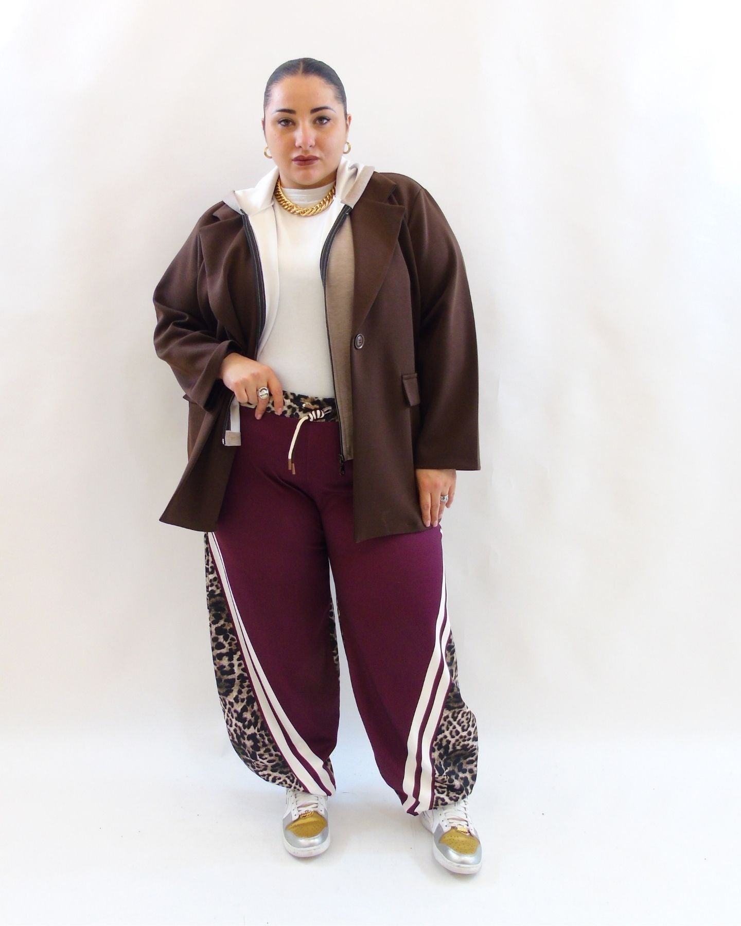 Pantalone di tuta animalier 28128