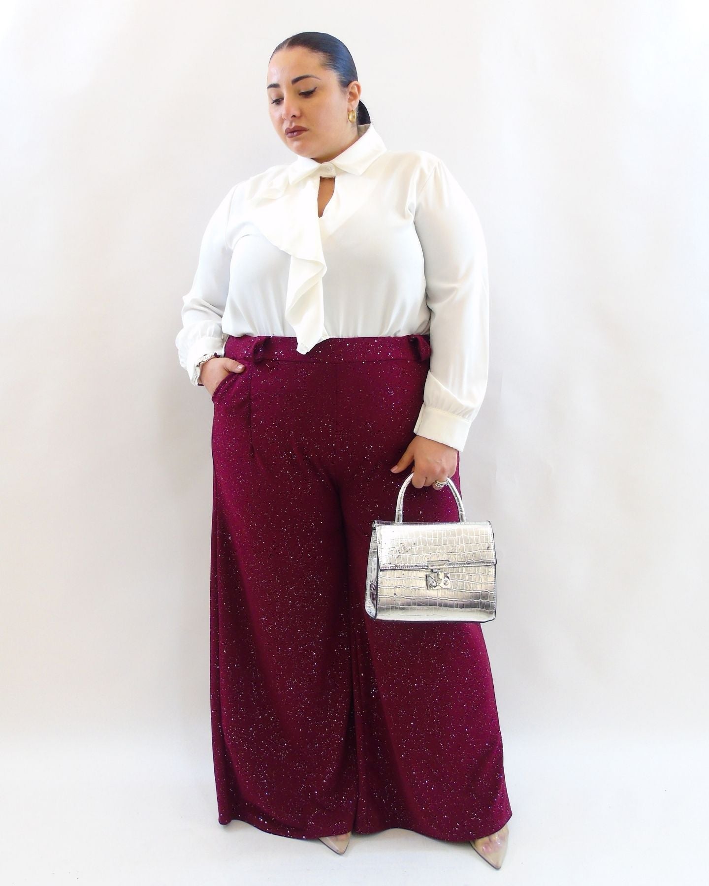 Pantalone con brillantini 111883