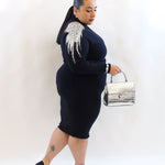 Vestito con  maglioncino dettagliato 105