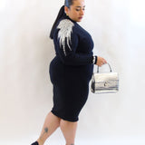 Vestito con  maglioncino dettagliato 105