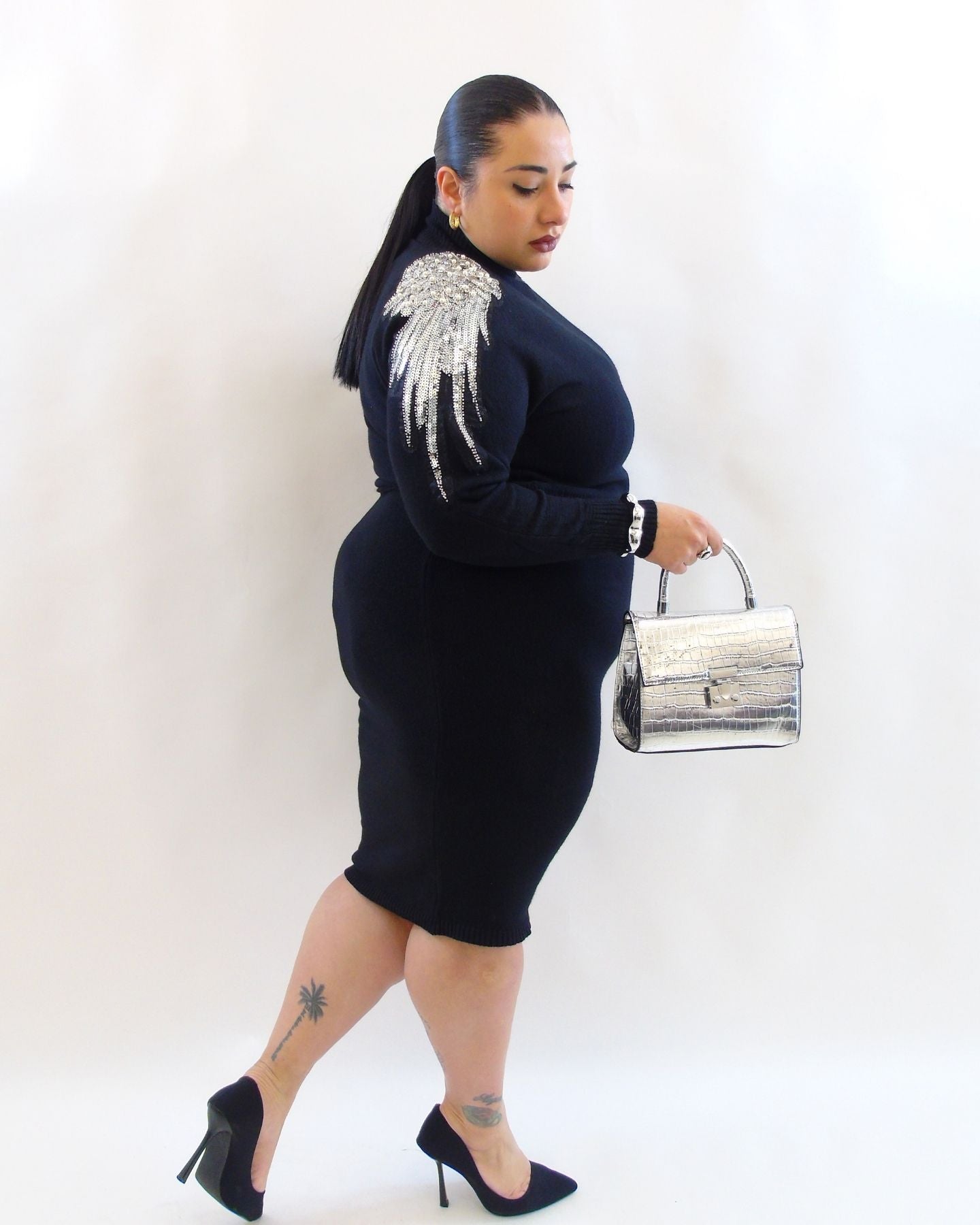 Vestito con  maglioncino dettagliato 105