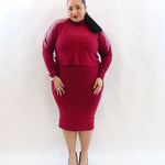 Vestito con  maglioncino dettagliato 105