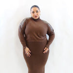 Vestito con  maglioncino dettagliato 105