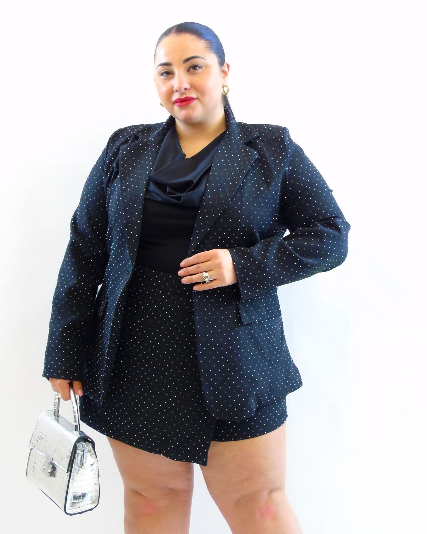 Coordinato brillantini pantagonna 70851