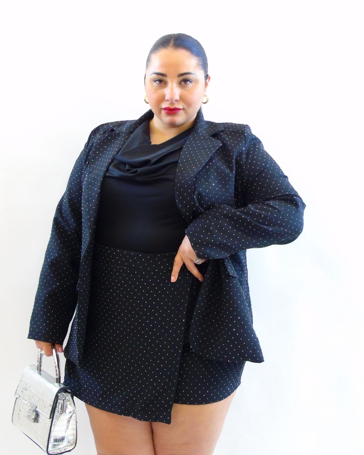 Coordinato brillantini pantagonna 70851