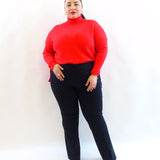 Pantalone a zampa con brillantini ax99