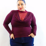 Blusa con pizzo 251238