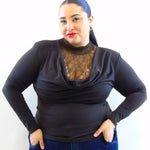 Blusa con pizzo 251238