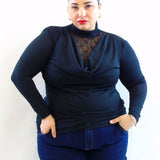 Blusa con pizzo 251238