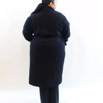 Cappotto con fusciacca e bottoni al polso 12227