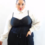 Corsetto con lacci sul retro 2262