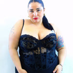 Corsetto con trasparenze flloreali 22599