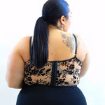 Corsetto con trasparenze flloreali 4158