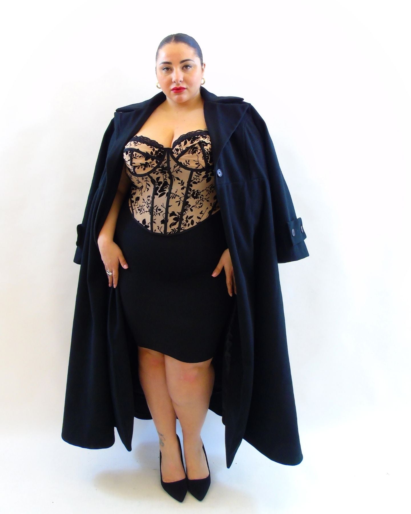 Corsetto con trasparenze flloreali 4158