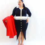 Pull con balze e bottoni 081173