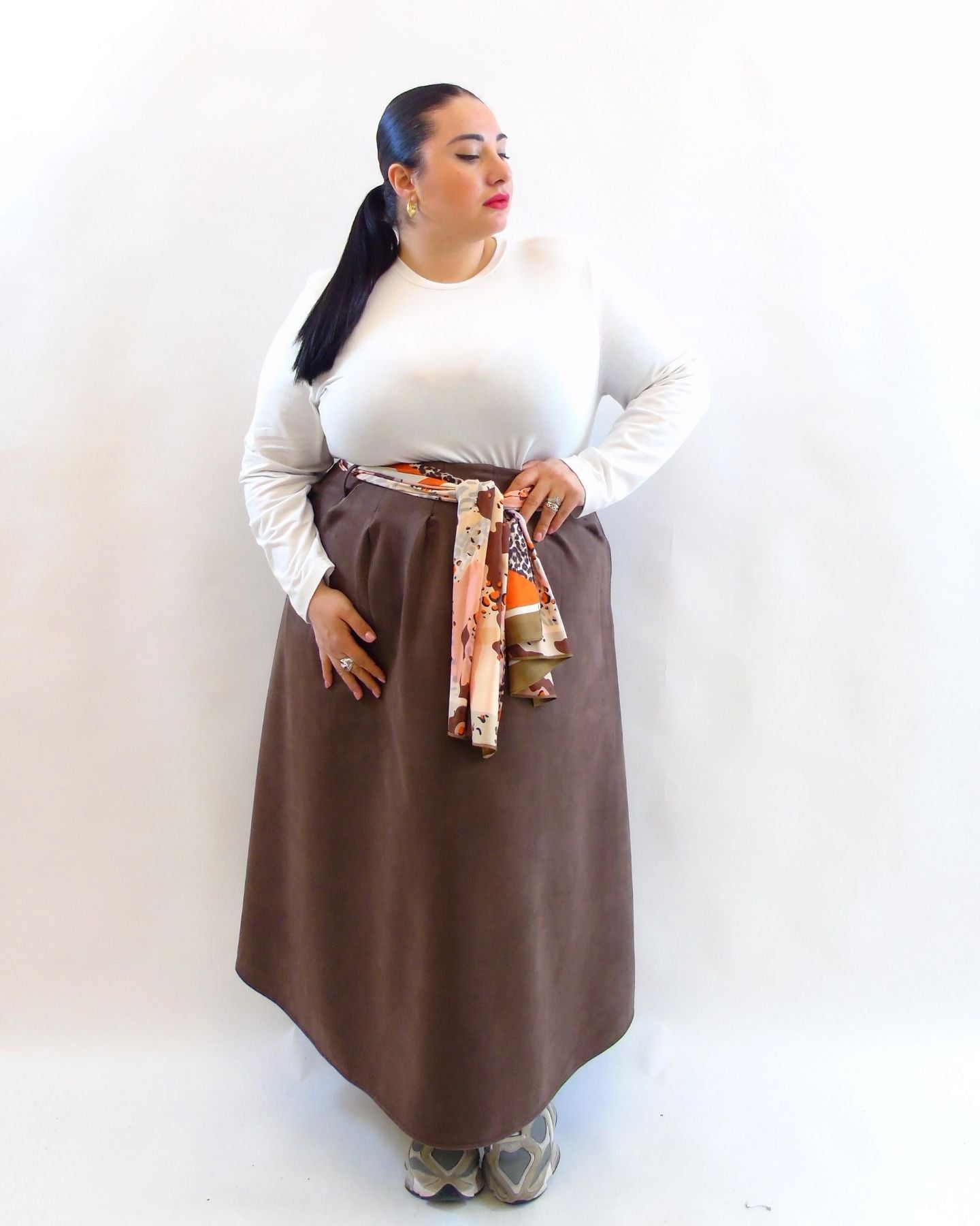 Gonna con cintura 62272