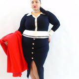 Gonna con bottoni oro 52933