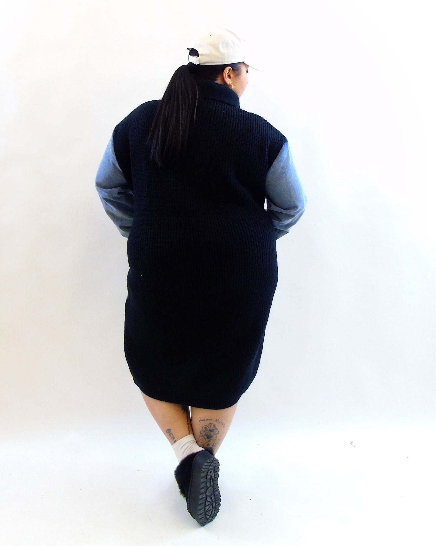 Abito in lana e jeans