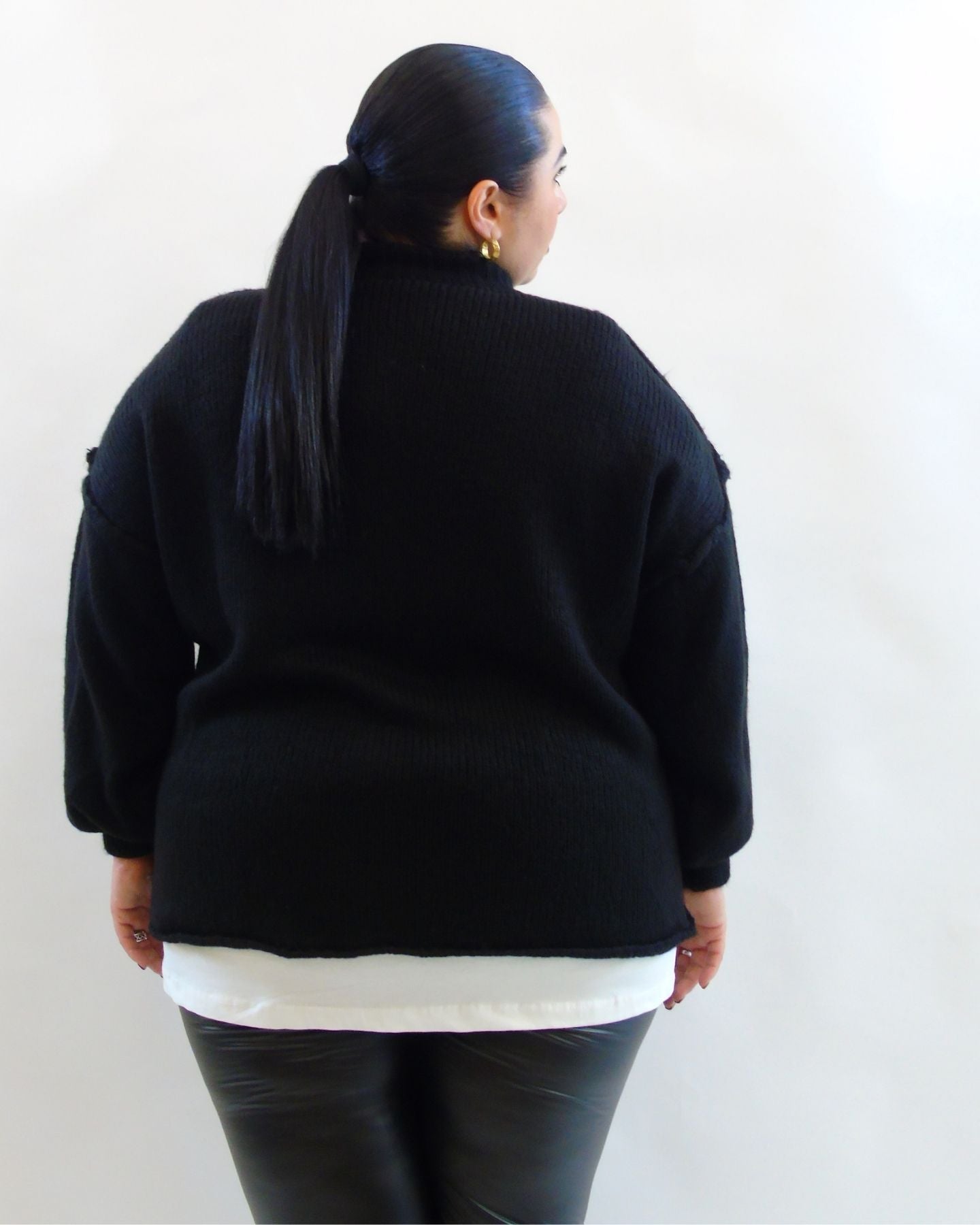 Cardigan con bottoni oro 8138