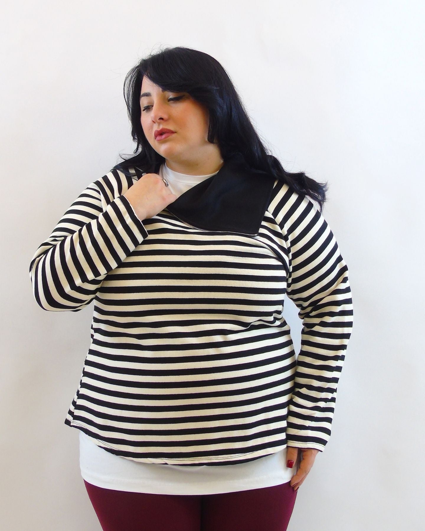 Blusa con asimmetrico 25253