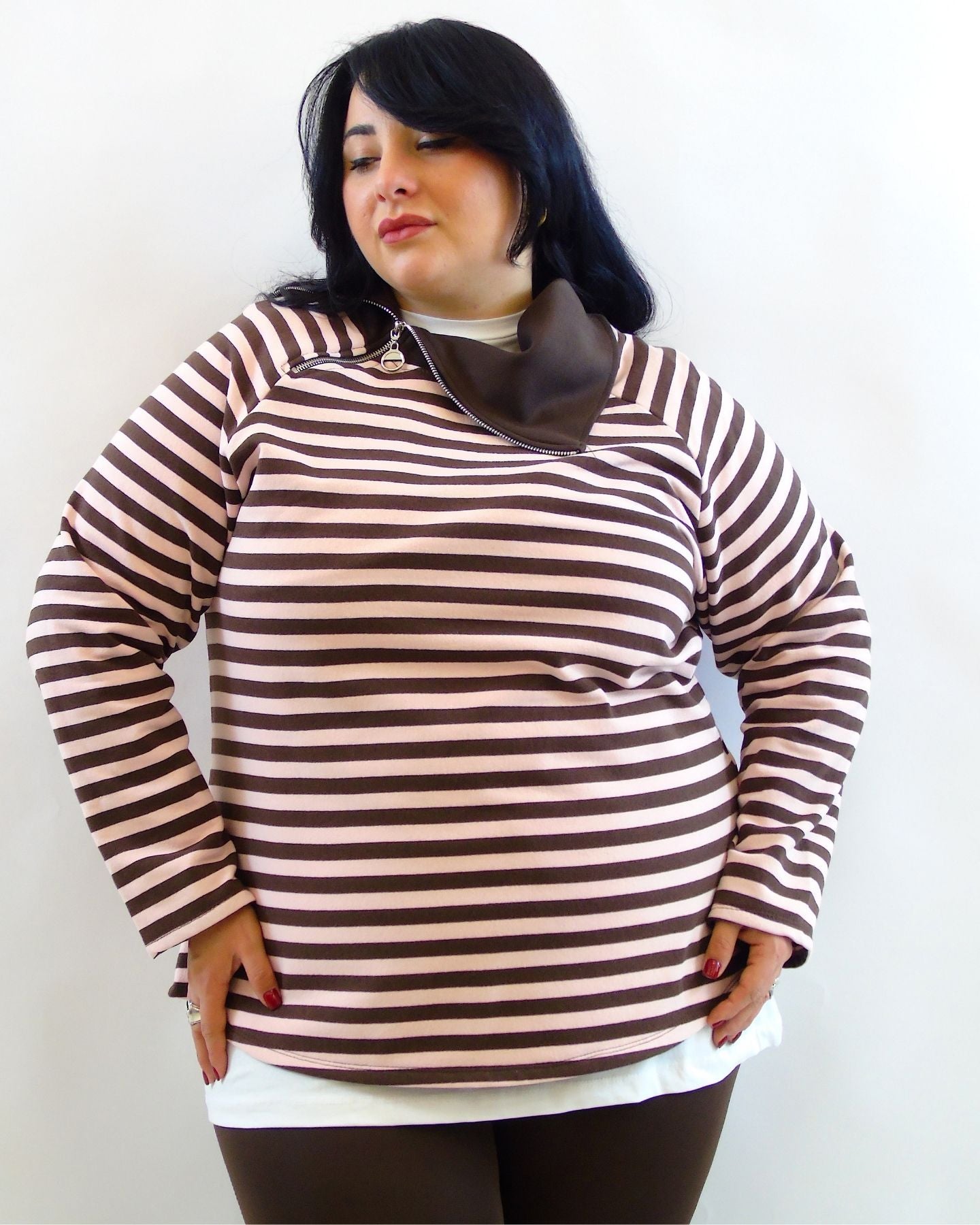 Blusa con asimmetrico 25253