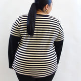 Blusa righe manicotti 28215