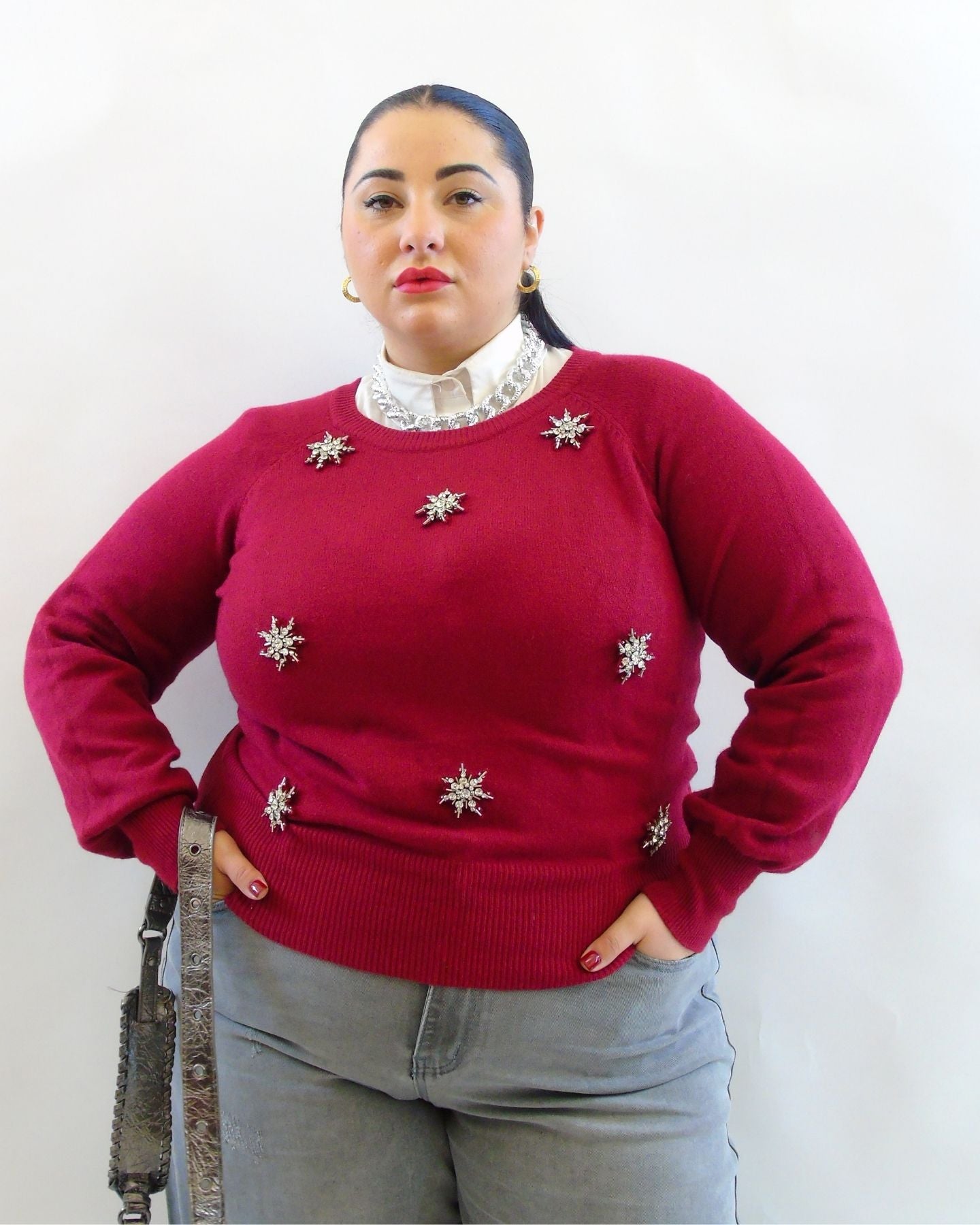 Pull con dettagli in rilievo 276