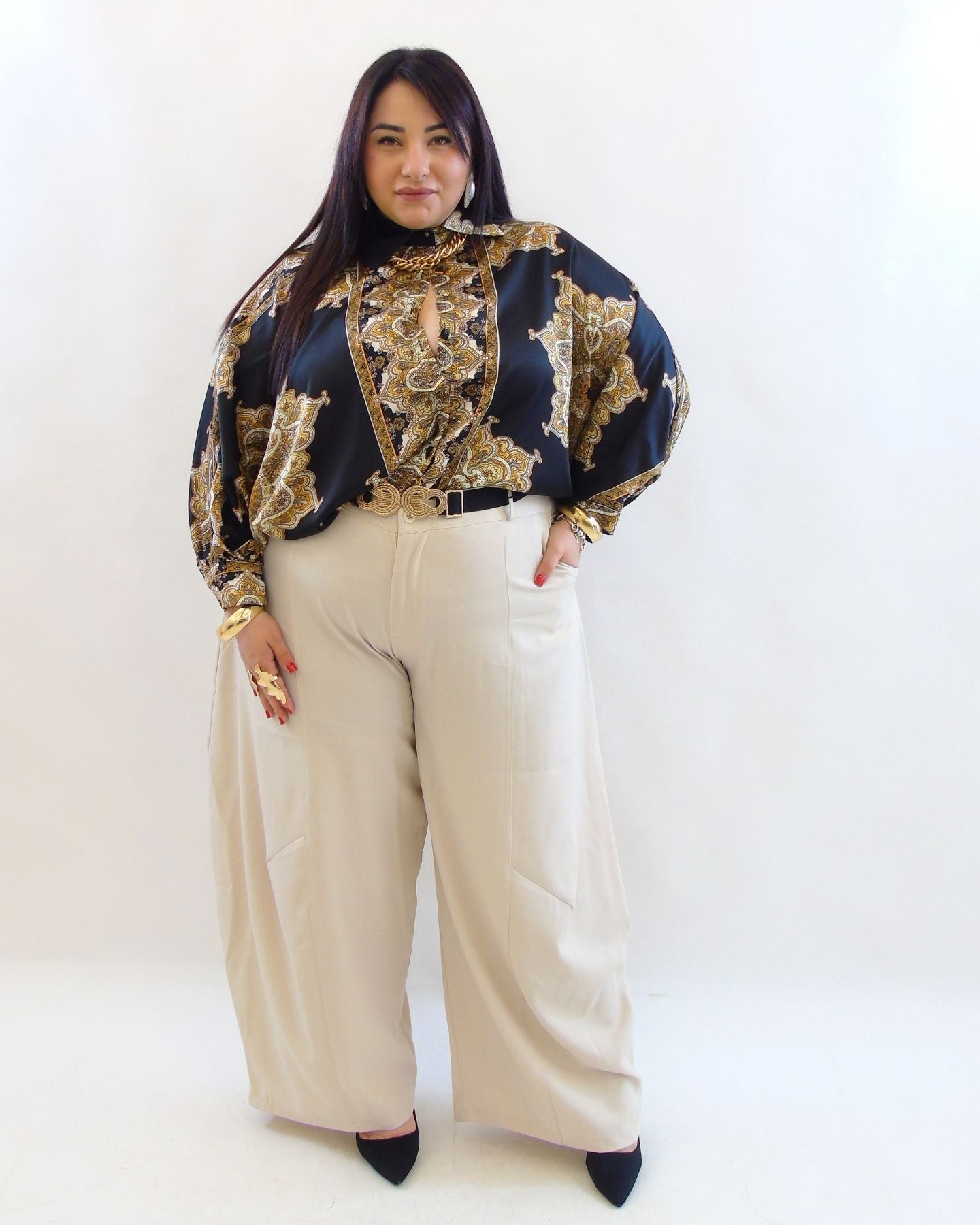 Pantalone ballon in tessuto 66693